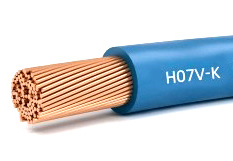 [136550] PVC-ledning H07V-K 10mm² Blå