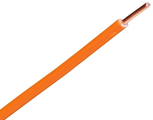 [136577] Wire H07V-U 1,5mm² ORANGE SOLID (HÅRD)