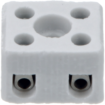 [134169] Porcelæns-klemrække 2-polet 6mm² 450VAC