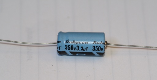 [134361] El-Capacitor 3,3µF/350V-10x21mm