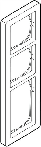 [134362] LK Fuga Ramme 63 3,5 modul LYSEGRÅ