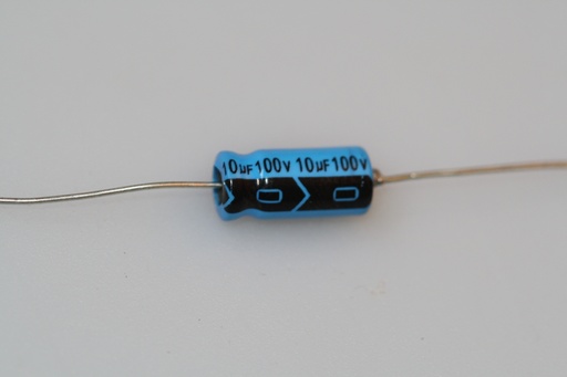 [134540] El-Capacitor 10uF/100V-6,5x14mm
