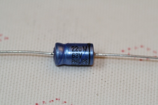 [134672] El-Capacitor 22µF/63V-6x10,5mm