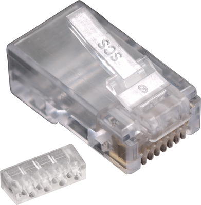 [134690] Cat.5e/solid/utp 8P8C RJ45 modular Plug for RUND kabel