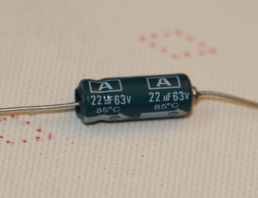 [134701] El-Capacitor 22µF/63V-6x16mm