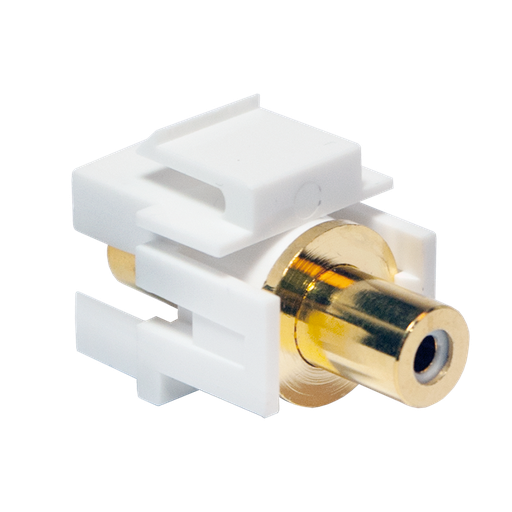 [134935] Keystone In-Line Coupler RCA female > RCA female - white