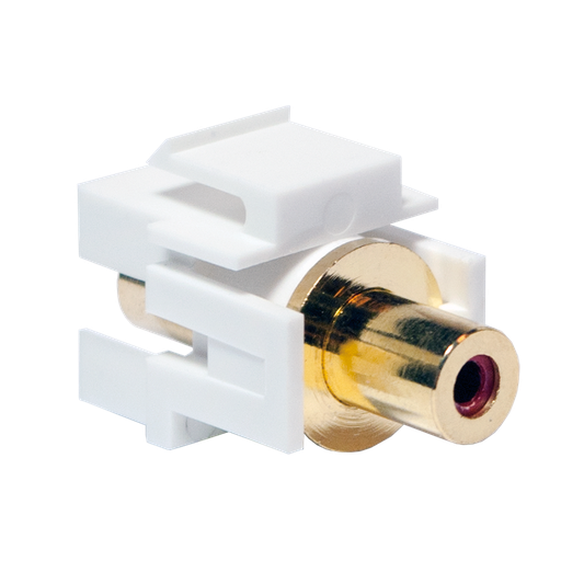 [134936] Keystone In-Line Coupler RCA female > RCA female - red