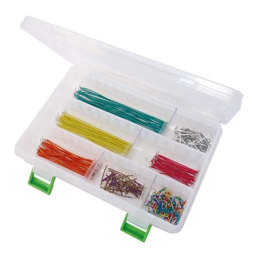 [135085] Jumperkabler Kit. Hårde ledninger 350 stk. div. længder og farver