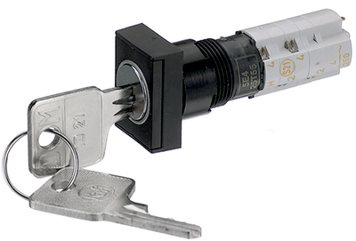 [135097] Key Switch 120V/2A - Nøgle ud i hvilestilling