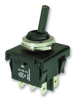 [135119] Toggle Switch 2-pol ON/ON 6A/250V Black