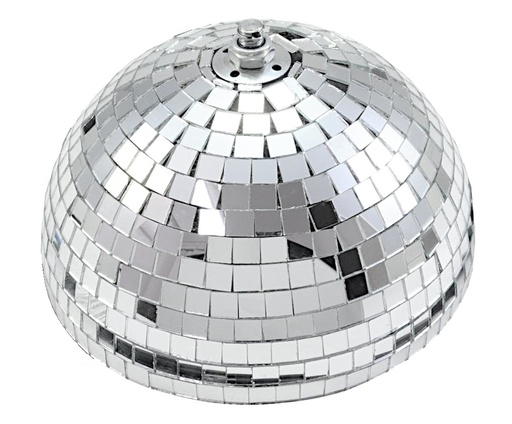 [109042] Halv Spejlkugle med motor, 20 cm