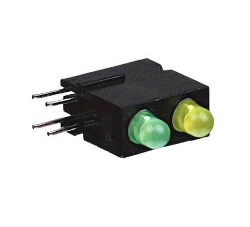 [109075] MENTOR PCB LED-fatning, GUL+GRØN, 250 stk
