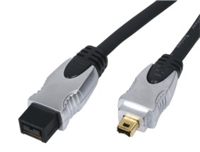 [109591] HQ Fire Wire kabel 4-pins til 9-pins, 5 meter