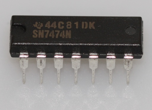 [131752] Dual D positive edge triggered flip-flop with preset and clear DIP-14