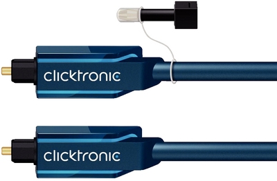 [131812] Clicktronic Toslink - Toslink, med adaptor 5m
