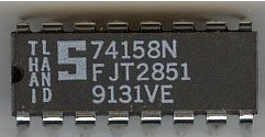 [131847] Quad 2-line to 1-line data selector/multiplexer, inverting DIP-16