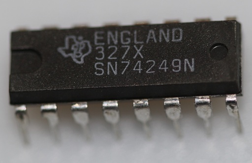 [131872] BCD to 7-segment decoder/driver with open collector outputs DIP-16