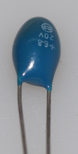 [131943] Tantalum Capacitor 6,8uF 20V P2.54
