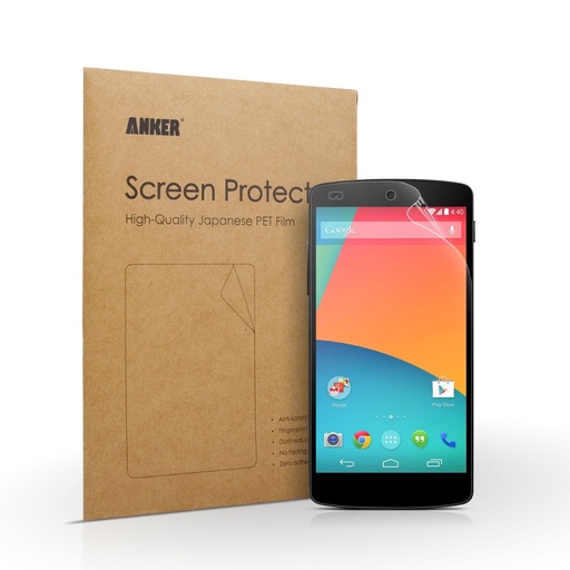 [132166] Anker Screen Protector for Google Nexus 5 [3 Pack]