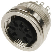 [132398] AMPHENOL - SOCKET FRONT PANEL MOUNT C091A 7WAY (stereo)