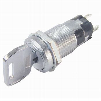 [132577] Key Switch 28/0,1A - 1 x ON/OFF/ON - Nøgle ud i pos. 1&3
