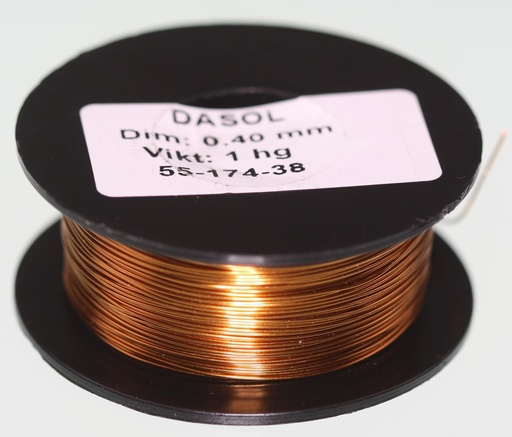 [132657] Kobbertråd, lakeret, 0,40mm, 100g.