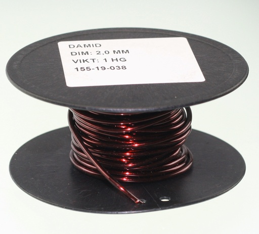 [132673] Kobbertråd, lakeret, 2,00mm, 100g.