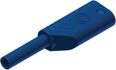 [132891] HIRSCHMANN - PLUG, 2MM, SAFETY, BLUE