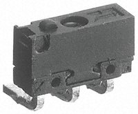[133193] Mikroswitch, Stift stempel aktuator, 1-polet skifte, 0.1 A @ 30 V dc