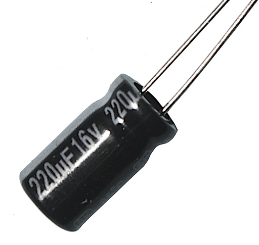 [133855] El-Capacitor 220µF/16V-P5-6,3X12