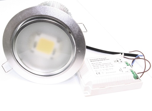 [146763] Indbygningspot =135mm. 28W 24V LED incl. trafo 230V