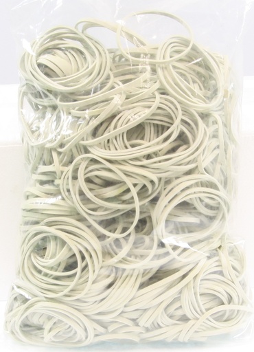 [146919] Elastikker, 3 x 1,5mm, :60mm, flad, hvid, 100g