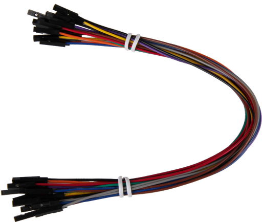 [147226] Jumperkabel, Breadboard, hun/hun, 25cm, 20 stk.