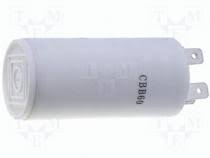 [147284] Motorstart kondensator 1,5uF, 450V 30x60mm. uden bolt