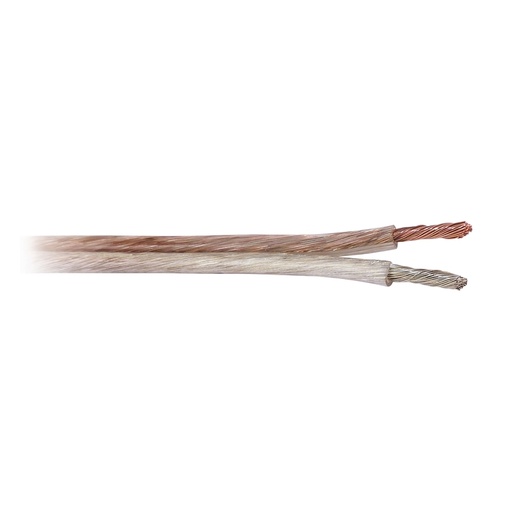 [147453] Højttalerkabel 2 x 4mm², transperant