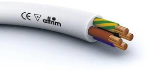 [147501] YDY installationskabel 4G4mm2; PVC; hvid; 450/750V