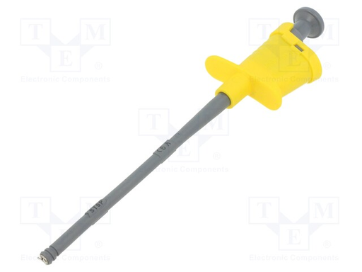 [147988] Test Clip 4mm Flexible CAT-III Gul