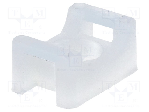 [148058] Skrue anker for kabelstrips, 100 stk, HVID