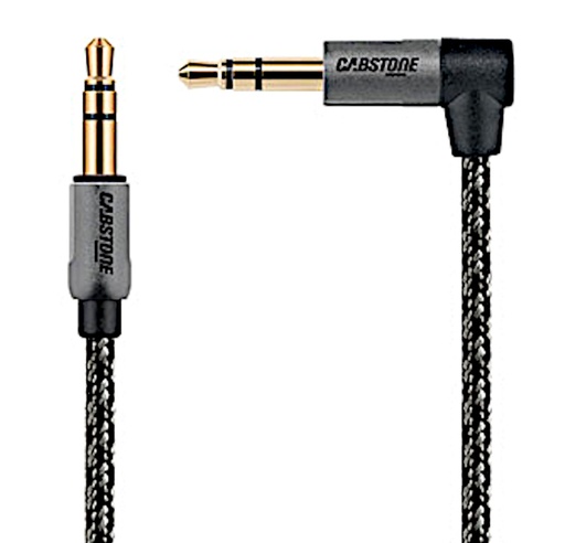 [148176] Minijack 3.5mm Stereo, han > han, textil, 1m