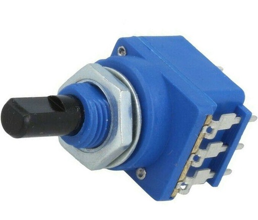 [148384] Potentiometer: shaft; 100kΩ; with push-push switch