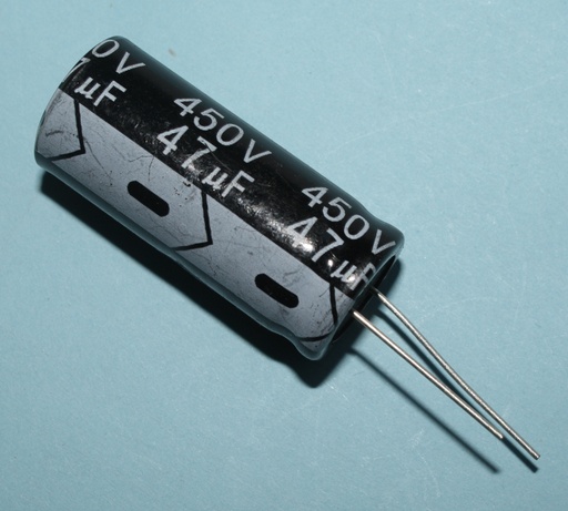 [148419] El-Capacitor 47µF/450V-P7,5-12,5x40mm