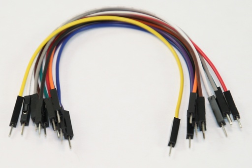 [148664] Jumperkabler, han/han, 15cm, 10 stk.