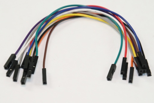 [148666] Jumperkabler, hun/hun, 15cm, 10 stk.