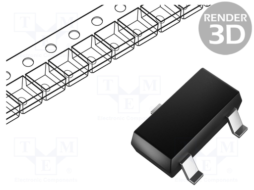 [148987] Si-Diode 200V 0,2A 350mW SOT23