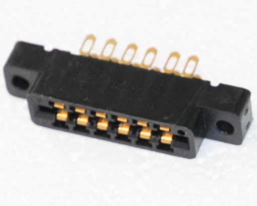 [149166] Kantconnector 2x6pol RM3.96 lodde-øsken
