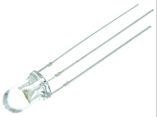 [149247] LED Diffuse Rød/Varm-Hvid 30° 3Pin 3mm