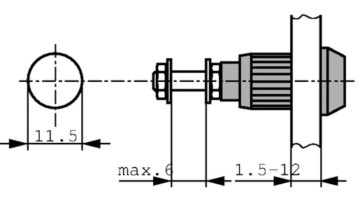[149267] Sikkerhedslaboratoriesokkel ø 4 mm Gul