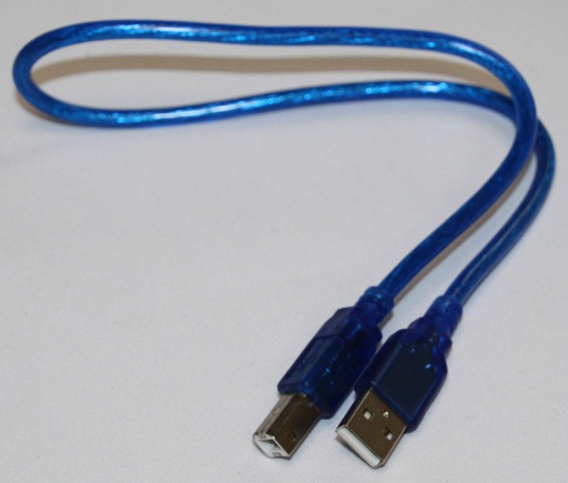 [149517] USB-kabel, standard, A til B, 0,5 meter, BL