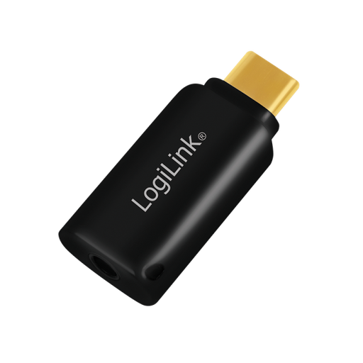 [149638] USB 3.2 audio adapter, USB-C/M to 3.5 mm/F, black