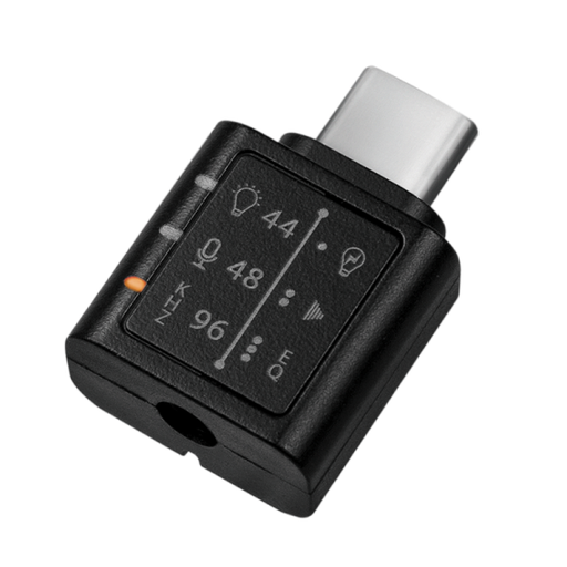 [149640] USB 3.2 audio adapter with EQ, USB-C/M to 3.5 mm/F, black
